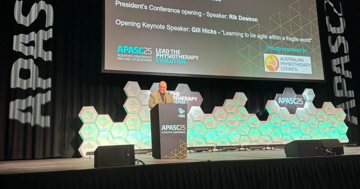 Council’s message at the APA Conference • Australian Physiotherapy Council